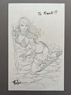 Taylor Kirkman - 1 Original drawing - Sexy Red Sonja Pencil | Catawiki