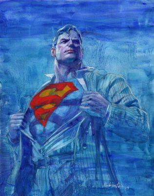 Joe Rubinstein | Clark Kent / Superman Painting | Joe Rubinstein