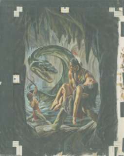 Morris Gollub (attributed) - Turok, Son of Stone #23 Cover Original Art (Dell, 1961). Turok, Son of Stone, first -