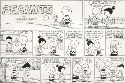 Charles Schulz - Peanuts Sunday Comic Strip Original Art, dated 10-24-54 (United Features Syndicate, 1954). If - | Heritage