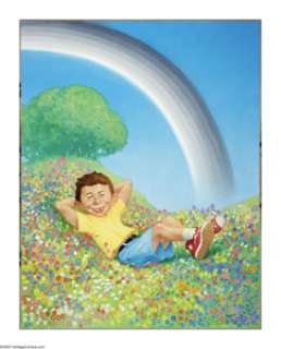 Richard A. Williams - Mad Color Classics #8 Cover Original Art (EC, 2003). At the end of every rainbow lies a - | Heritage