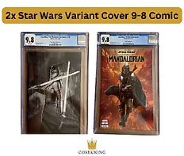 Star Wars: The Mandalorian 2x #5 - 2x Star Wars Variant Cover 9.8 Comic | Trinity Comics Sketch Edition A & Zircher Variant Edition - 2 Graded comic - CGC | Catawiki