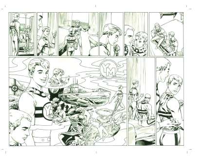 Mark Buckingham, Neil Gaiman - Miracleman Silver Age 1 Dps Pgs 22 23 By Mark Buckingham & Neil Gaiman Issue 1 Page 22 - 23
