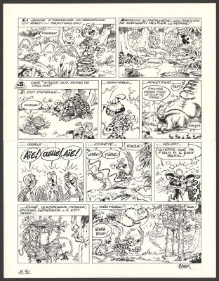 Batem | Le Marsupilami - Viva Palombia ! (T.20) - Planche originale n°07 | Daniel Maghen