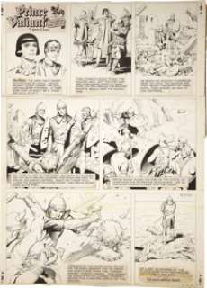 Hal Foster Prince Valiant Sunday Comic Strip #1122 Original Art, dated 8-10-58 (King Features Syndicate, - | Heritage