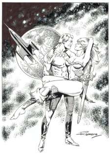 Romero, Enrique Badia | Original Cover  - Axa and Flash Gordon | Catawiki