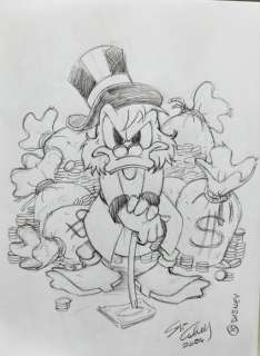 Sergio Cabella - 1 Pencil drawing - Topolino - La rabbia di Zio Paperone - 2024 | Catawiki