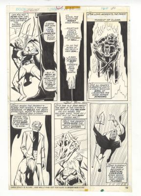 MARVEL SPOTLIGHT #22 PG 10 ORIGINAL COMIC ART BUSCEMA MCLEOD SON OF SATAN 1975 | Neat Stuff Vault