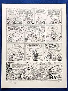 Peyo - 1 Offset Print - Les Schtroumpfs - Les Schtroumpfs olympiques - 1979 | Catawiki