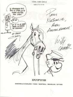 Lambil | Les Tuniques bleues, illustration au feutre et Ã … | Millon