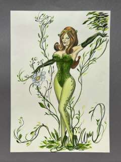 John Watson - 1 Original drawing - Poison Ivy - Colorful Painting | Catawiki