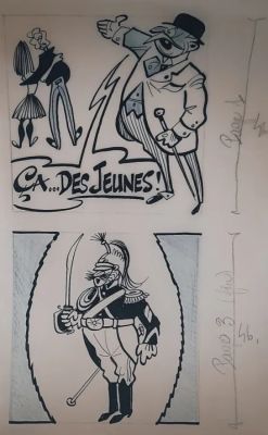 Lot 9 - Pierre Rollot, dit "Siro" (1914-2005) Sujets divers, dont "Le contre… | misc / divers