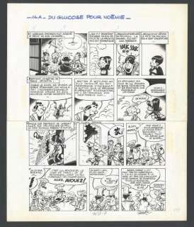 Jean-Claude Fournier | Planche originale n°14 - Du Glucose pour Noémie - Spirou et Fantasio | Daniel Maghen