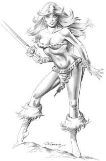 Romero, Enric Badia - Original drawing - AXA - Pencil on Paper - Hand Signed - 42 x 30 cm | Catawiki