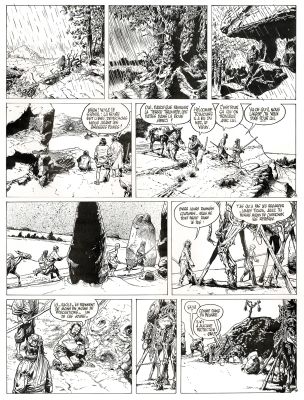 Franz | Poupée d’ivoire, Le tombeau Scythe, planche originale à l’encre de chine. | Septimus