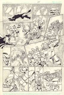 Dan Khanna - Transformers: the Wreckers #2 P.25 - Some in Pencil Some Inked - 2001 Signed