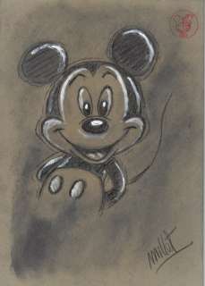 Millet - 1 Pencil drawing - Mickey Mouse - Vintage Style | Catawiki