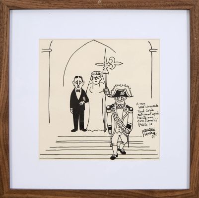 Lot 62 - Maurice Henry (1907-1984) Le Mariage 1957 Encre sur papier signé,… | Fauve Paris
