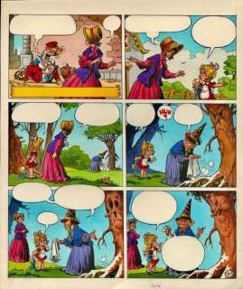 Marten Toonder Studio’s (Wijn, Piet) - 1 Original colour page - Puk en Poppedijn - De Twistappelboom - 1973 | Catawiki