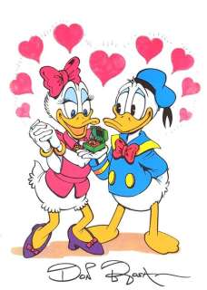 Don Rosa - Don Rosa - Donald and Daisy in Love - handsigniert von Don Rosa. | Catawiki