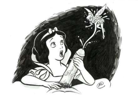 Ramis - 1 Original drawing - Snow White and Tinker Bell : Accident ! | Catawiki