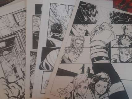 Itri, Marco - 5 Original page - Punisher , Power Rangers, Avengers , Frozen - test page - 2019 | Catawiki