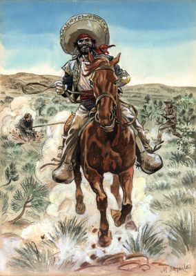 Marek Szyszko | Winnetou, ilustracja nr 20 do powieści | Galeria Komiksu