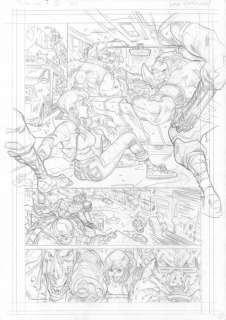 Sergi Domenech - Tortues Ninja - Dessin original au crayon (page 2) - Hand Signed | Catawiki