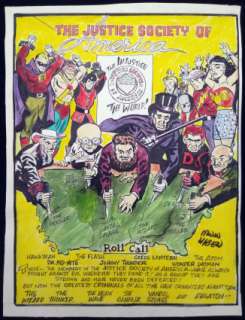 Irwin Hasen - ALL STAR COMICS (1940-78) #37 Recreation Art | ComicConnect