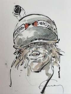 Hermann - 1 Original colour drawing - Jeremiah - Kurdy Malloy | Catawiki