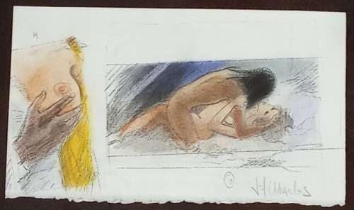 Charles, Jean-François - 1 Original preliminary drawing - India Dreams T2 - Quand revient la mousson - 2003 | Catawiki