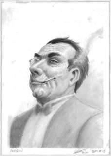 Atilio Rojo - 1 Pencil drawing - inktober 2020 - Clayface - 2020