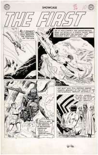 "SHOWCASE" #28 "SEA DEVILS" COMIC BOOK PAGE ORIGINAL ART. | Hake’s