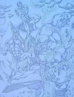 Jose Luis - 1 Original drawing - Green Lantern, Thanos, The Silver Surfer - Silver Surfer et Green Lantern vs Thanos - 2015 | Catawiki