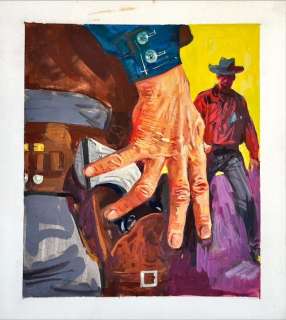 Albertarelli, Rino - Original colour drawing - Western - Duello | Catawiki