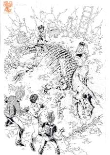 Jon Sibal Andy Park - Tomb Raider #5 Pg 11 (Image, 2000) Lara Croft & Dinosaurs!?