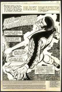 Trevor Von Eeden - BLACK LIGHTNING (1977-78) #9 Splash Page