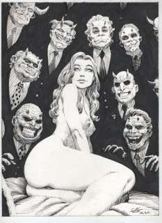 Gambedotti, Atilio - 1 Original drawing - love and monsters-patreon - Working on hell - 2024 | Catawiki