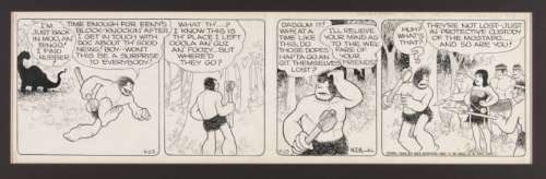 ALLEY OOP 1942 DAILY COMIC STRIP ORIGINAL ART BY V.T. HAMLIN. | Hake’s