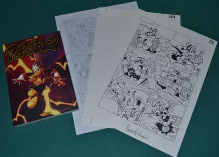 Molinari, Lara - 3 Original page - Paperinik - n. 86 "Paperinik e la notte delle Macchine Bassotte" - 2024 | Catawiki