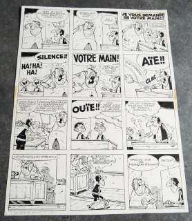 Remacle, Marcel | Original page in Indian ink  - Le Vieux Nick  - La prise de Canapêche  - (1972) | Catawiki