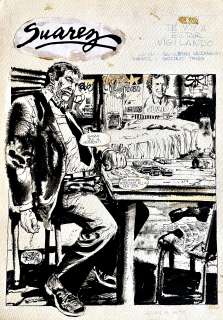 GUSTAVO TRIGO - Original first page for Suarez. Cm. 37x52. Ink. Signed. Mint. Code 9358.