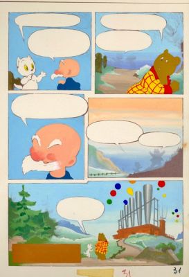 Marten Toonder Studio’s - 1 Mise en couleur - Tom Poes & Heer Bommel - Tom Poes en de Brombollen - 1956 | Catawiki