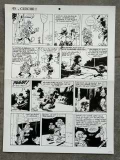 Seron, Pierre - 1 Original page - Les Petits Hommes - T. 40 - page 45 - Chiche ! - 2003 | Catawiki