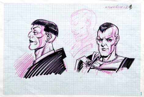 Magnus - 1 Original preliminary drawing - Il Conte Notte | Catawiki