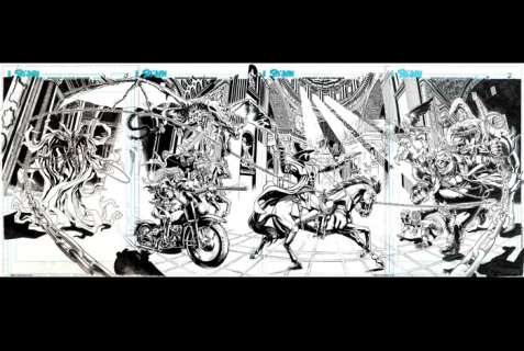 D’Auria, Fabio Original drawing - Spawn - The battle of St. Peter - 2024 | Catawiki