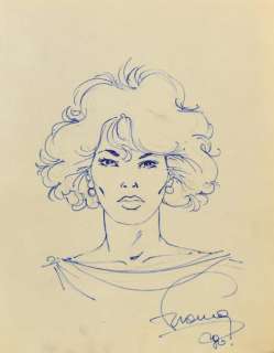 Francq, Philippe | LARGO WINCH Superbe dédicace d’une des héroïnes de la | Cornette de St Cyr