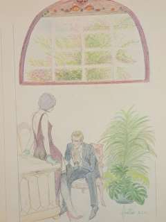 Frollo, Leone - 1 Original colour drawing - L’Amore ai Tempi del Liberty | Catawiki