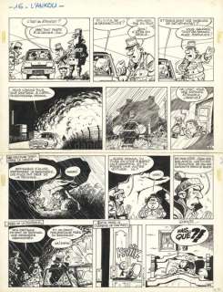 Fournier, Jean-Claude Original page - Spirou et Fantasio - L‘Ankou - 1976