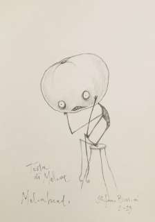 Bessoni, Stefano - 1 Original page - Tim Burton the eternal child of Burbank - Melonhead - 2023 | Catawiki